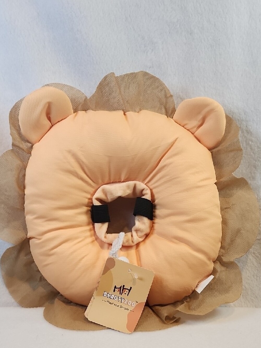 Lion Cat Head Pillow, Harness, Collar, Ball, Shirt And Pet Recovery Cone - Picture 2 of 10